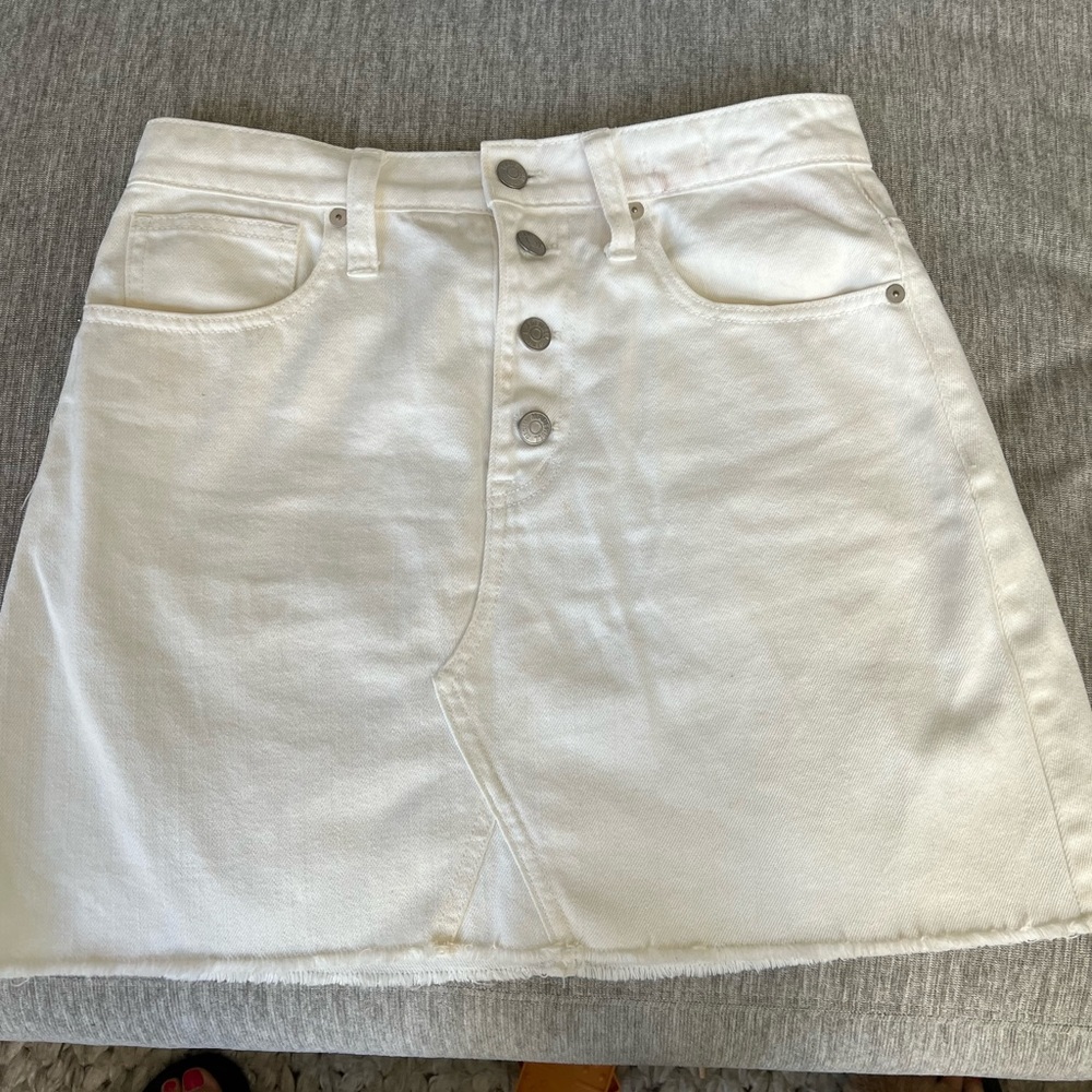 Madwell white denim skirt size 27